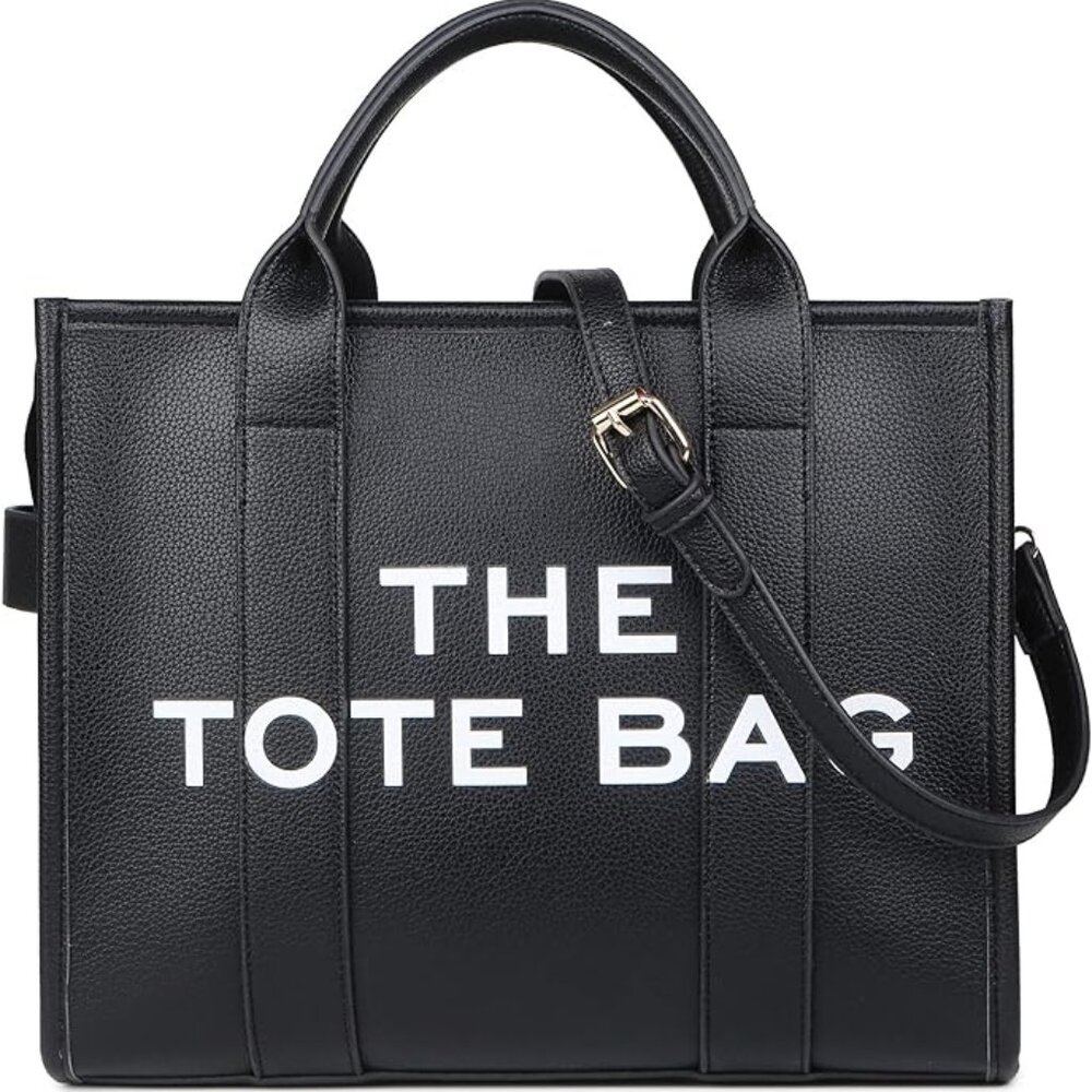 The Tote Bag for Women, Leather Black  #804
